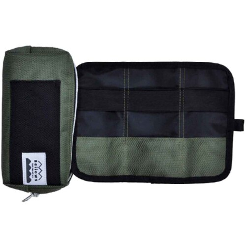 ペンケース ベロウズ カーキ×2