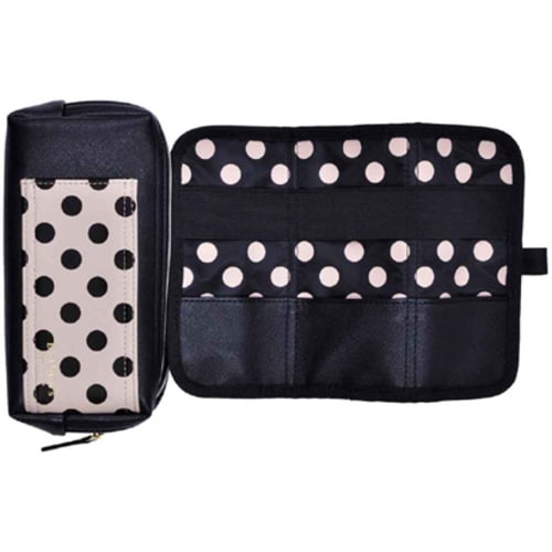 ペンケース ベロウズ ドットブラック×2