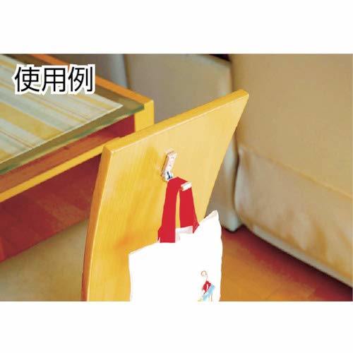 フック 収納式 小 ABS樹脂 黒 ×10