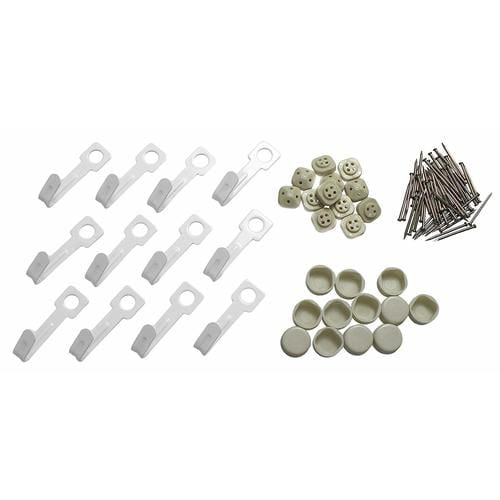 石膏ボード用フック丸型耐荷重8k白12個×5