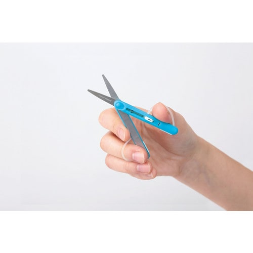 ハサミ ペンカットミニ ブルー×5