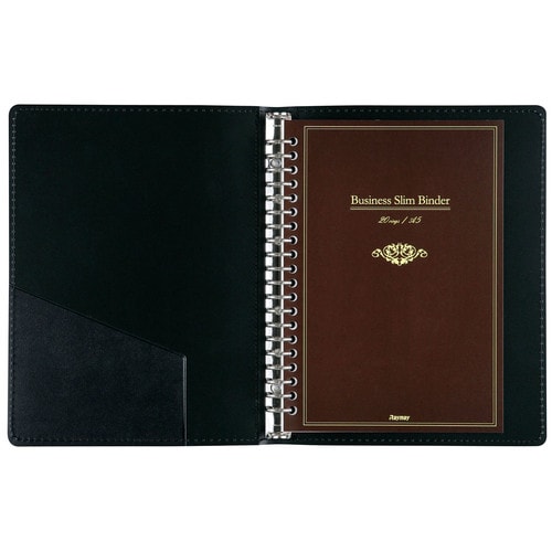 バインダー ビジネススリム A5 ブラック×2
