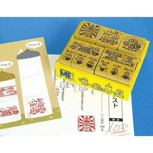 ミニオンズ 木製ごほうびスタンプ×3