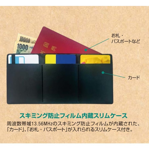 キャッシュベルト ミニ スキミングブロック 白