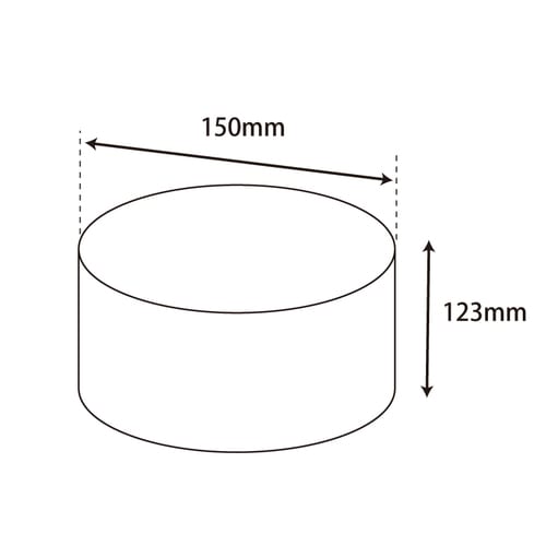 サークルBOX 150−123 ブラック 4個