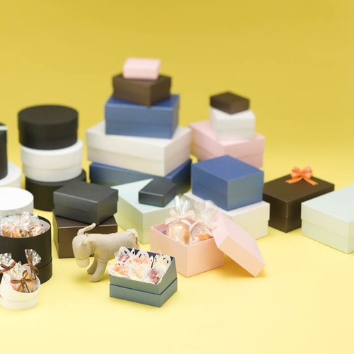 ギフトボックス 貼り箱 NO.1 チャコール×6