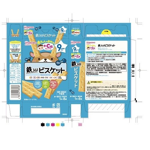 赤ちゃんのおやつ+Ca鉄入りビスケット 24個入