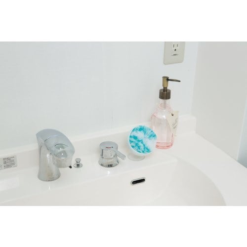 バスボンくん 洗面台ポンポン抗菌ケース付 BL