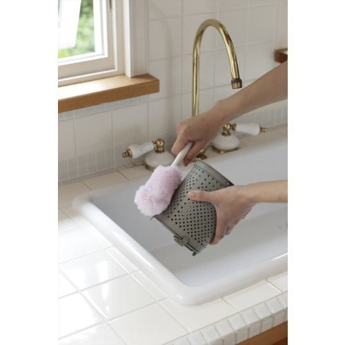 バスボンくん シンク排水口ブラシ ピンク