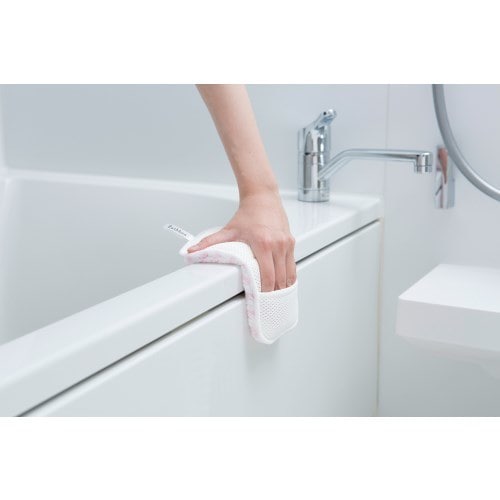 バスボンくん はさめるスポンジ抗菌 ピンク