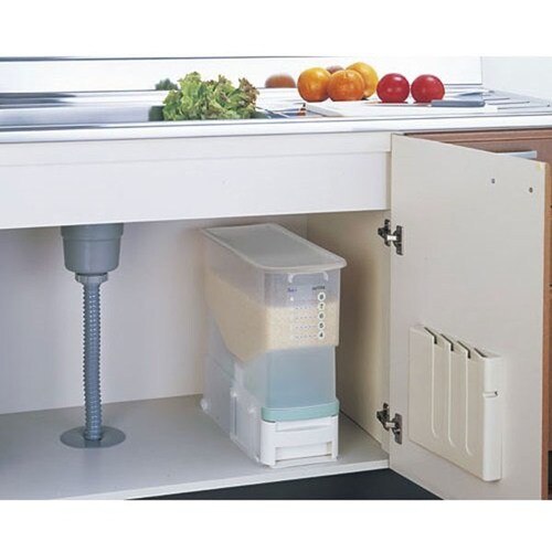 洗える計量米びつビッツ クリア