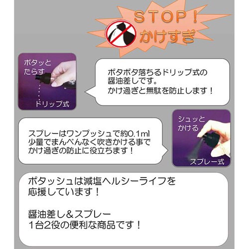 醤油スプレー ポタッシュ プレミアム 55ml