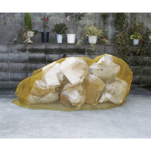 ゴミ被せネット 3×4m イエロー・ブラック