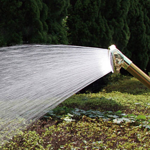 金属ジョウロノズル 円形 コック付