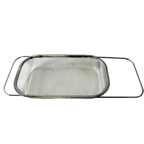 ステンスライド式水切りカゴ 浅型