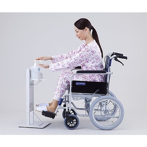 手指消毒液スタンド(高さ調節機構付き)