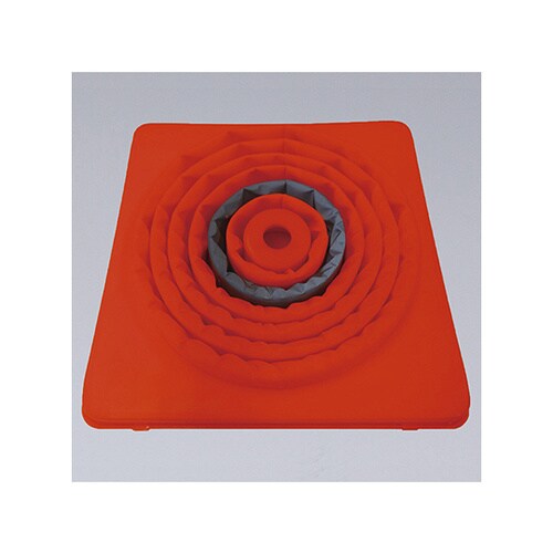 伸縮式三角コーン グリーン 大