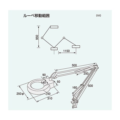 ライトルーペ SL−40 カバー付