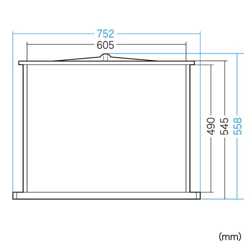 プロジェクタースクリーン 机上式 30型相当