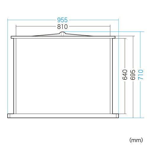 プロジェクタースクリーン 机上式 40型相当