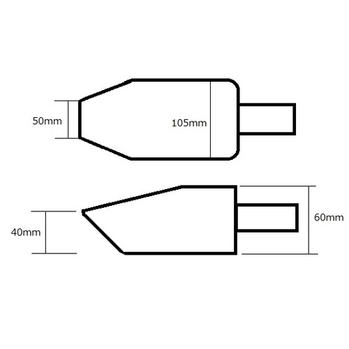 角型スコップ (SUS304) 先細