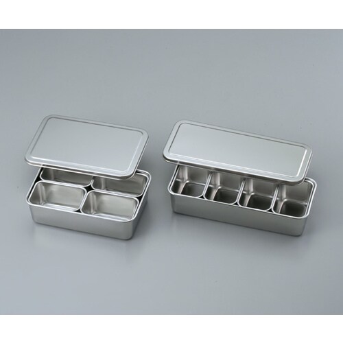 ステンレスバット蓋付き(仲子入)4ツ入長