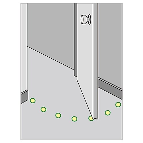 床用標識 (蓄光) 蓄光D