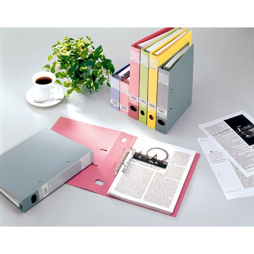 ロック リングファイル A4−S イエロー ×5