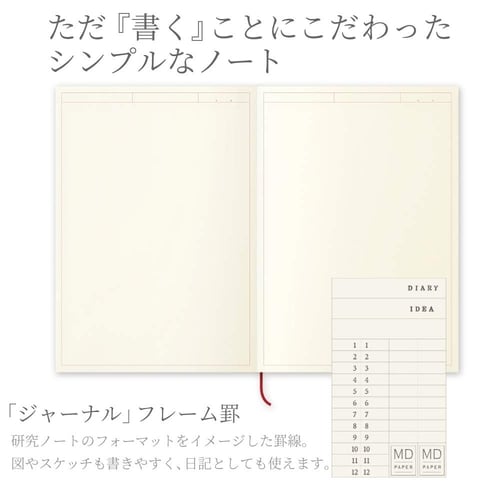 MDノート A5 ジャーナル フレーム ×5