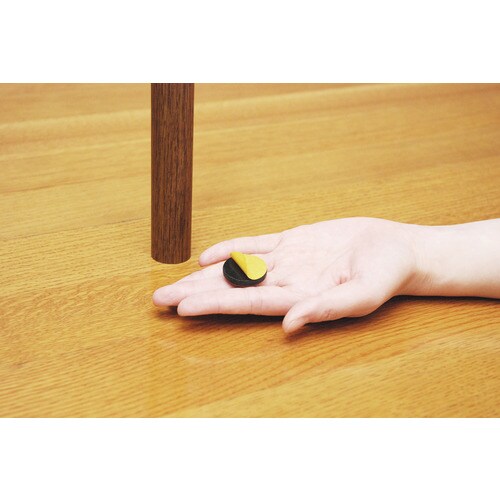 スライドクッション 茶丸型 25mm ×5