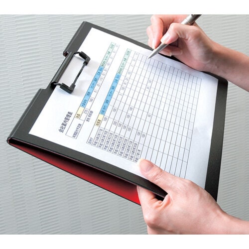 クリップファイル 発泡美人 A4−S Lブルー×4