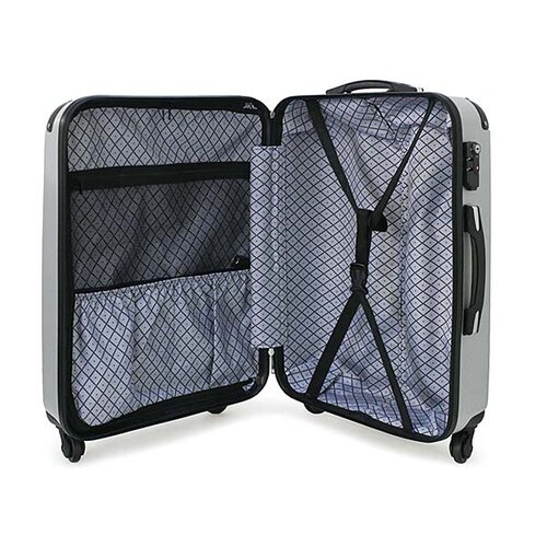 ABS キャリーケース TSAロック付き L 銀