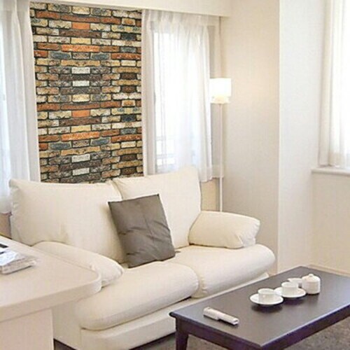 貼る壁紙 カベデコ 1.2m DIY OLDレンガ