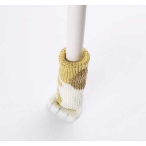 椅子脚カバー チェアソックス ねこ 4足入 みけ