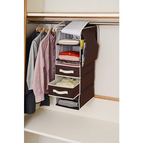 プラスワン 小物仕切りケース フリータイプ BR