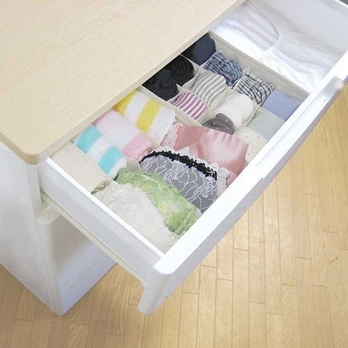 チェスト仕切りボックス 4マスタイプ 無地