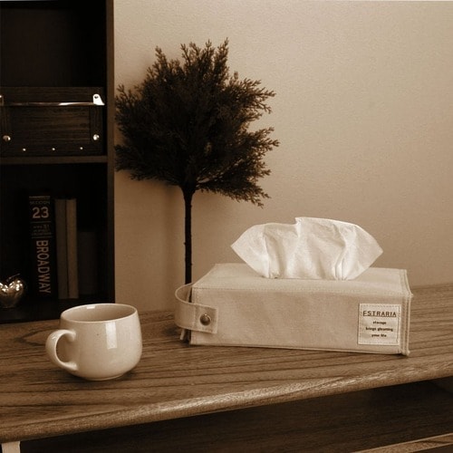 ストレリアナチュレ ティッシュケース ピンク