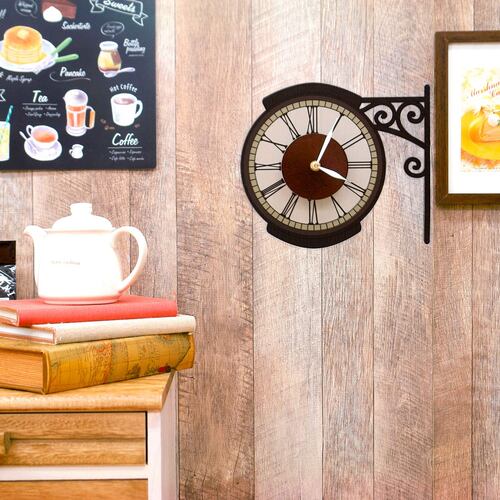ウォールクロックステッカー2 ストリートクロック