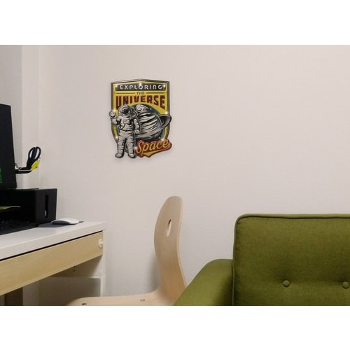 LEDアメリカンサインステッカー スペース