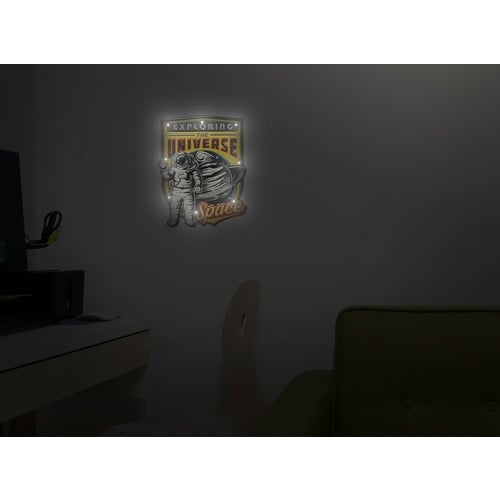 LEDアメリカンサインステッカー スペース