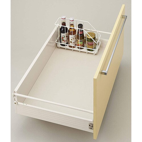 キッチンワイヤーボックス10cmタイプ ホワイト