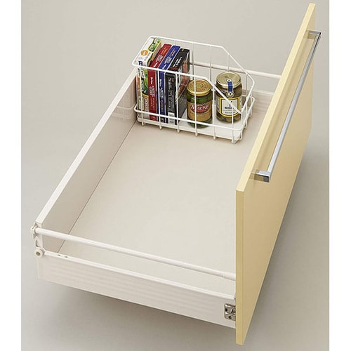 キッチンワイヤーボックス15cmタイプ ホワイト