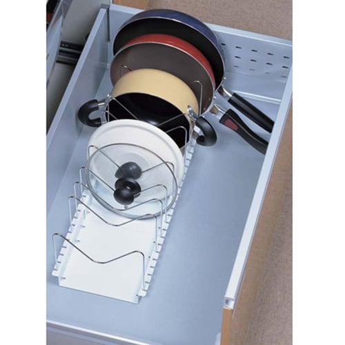 フライパン・鍋・ふたスタンド 60−90 ホワイト