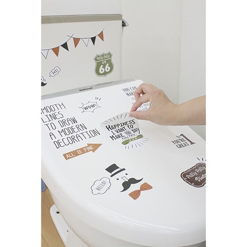 パリーパリーデコレーションステッカー オレンジ