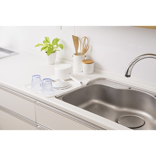 シンクシンク水切りトレー ワイド ホワイト