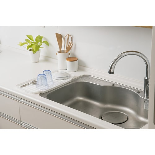 シンクシンク水切りトレー スリム ホワイト