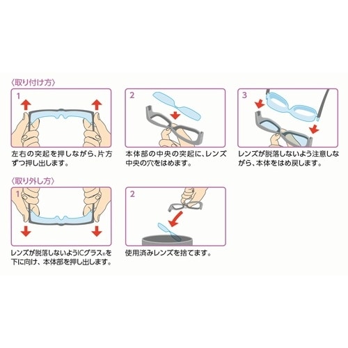 ICグラスIII 眼鏡タイプ ブラック 1本入