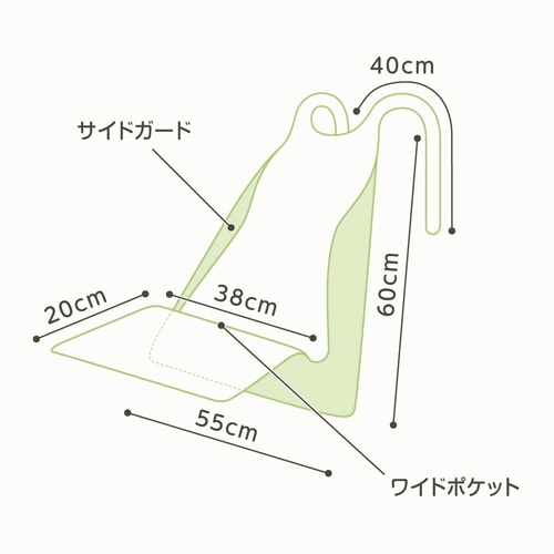 オオサキメディカル プラスハート 使い捨て食事用エプロンポケット付