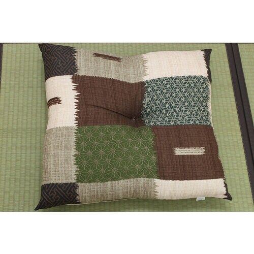 華小路 座布団 ブルー 55×59cm2P