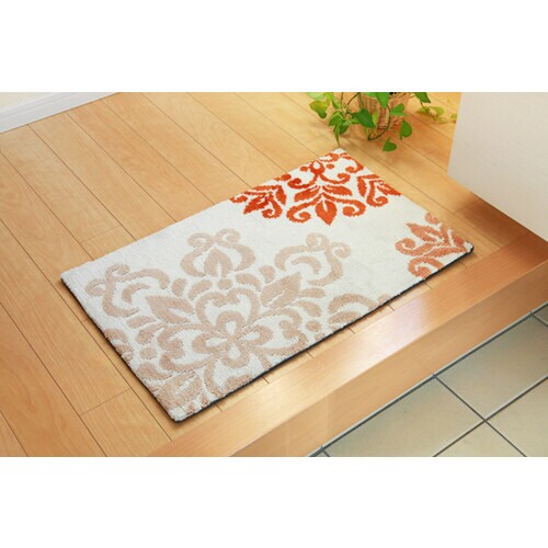 ニール 玄関マット オレンジ 45×75cm